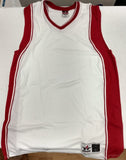 Basketball Jerseys Mens White with Red Trim