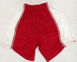 Basketball Shorts Womens Red with White Trim