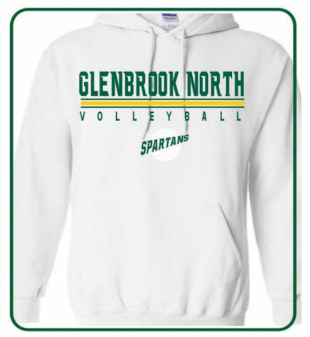 Official 2025 GBN Girls Volleyball Hoodie - White