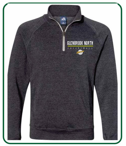Official 2025 GBN Girls Volleyball Zip Sweatshirt - Black