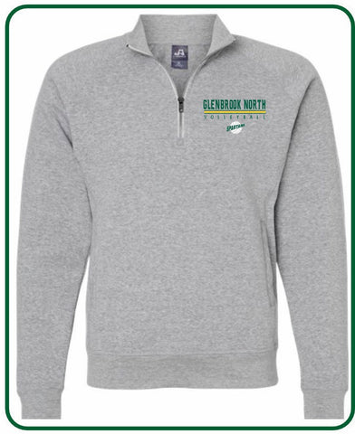 Official 2025 GBN Girls Volleyball Zip Sweatshirt - Gray