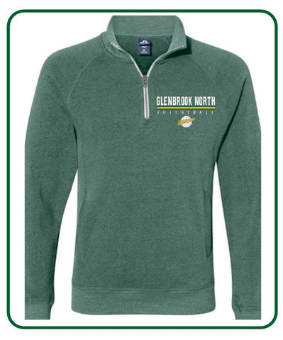 Official 2025 GBN Girls Volleyball Zip Sweatshirt - Balsam Green