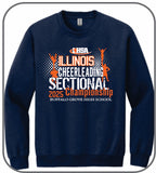 OFFICIAL 2025 IHSA COMPETITIVE CHEERLEADING SECTIONAL CREW SWEATSHIRT