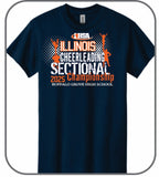 OFFICIAL 2025 IHSA COMPETITIVE CHEERLEADING SECTIONAL T-SHIRT