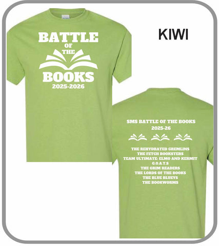 25/26 Battle of the Books Official T-Shirt Kiwi