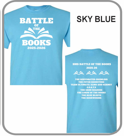 25/26 Battle of the Books Official T-Shirt Sky Blue