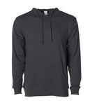 Lightweight Jersey Hooded Pullover Black, Small