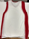 Basketball Jerseys Mens White with Red Trim