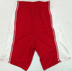 Basketball Shorts Mens Red with White Trim