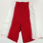 Basketball Shorts Mens Red with White Trim