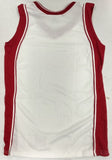 Basketball Jerseys Womens White with Red Trim